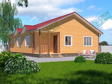 Дом из бруса «Белоомут»