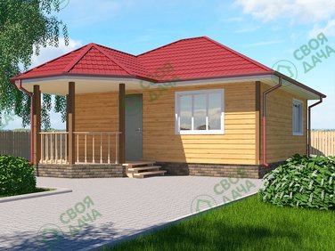 Дом из бруса «Гжель»