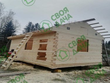Баня из бруса в СНТ Редан