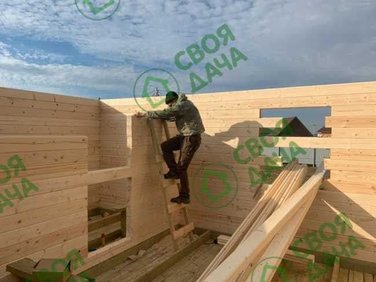Баня из бруса в с. Парфентьево