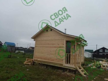 Баня из бруса в СНТ Спутник