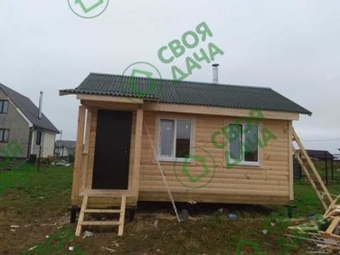 Баня из бруса в СНТ Спутник
