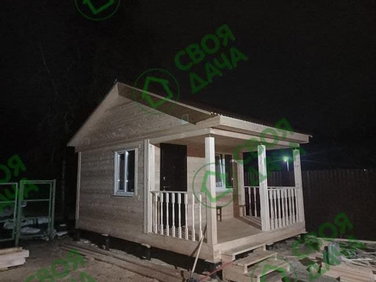 Баня из бруса в СНТ Ручеёк